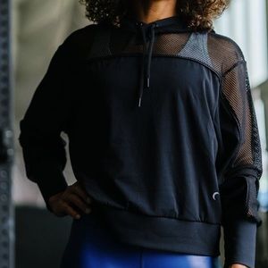 Zyia Black Mesh Winner Hoodie Size XXXL 3XL